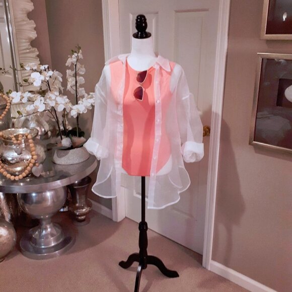 NWT Eidon Surf Zora blush deep scoop back one piece swimsuit, S - Picture 5 of 8